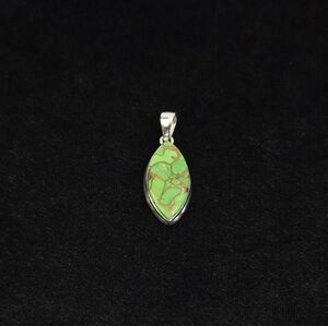 Green Copper Turquoise Pendant #997